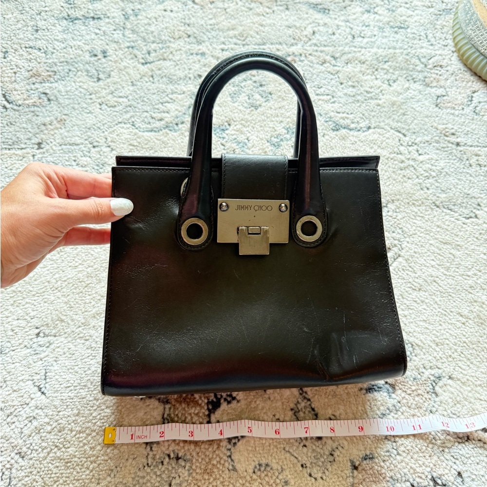 Jimmy Choo Black Leather Handbag